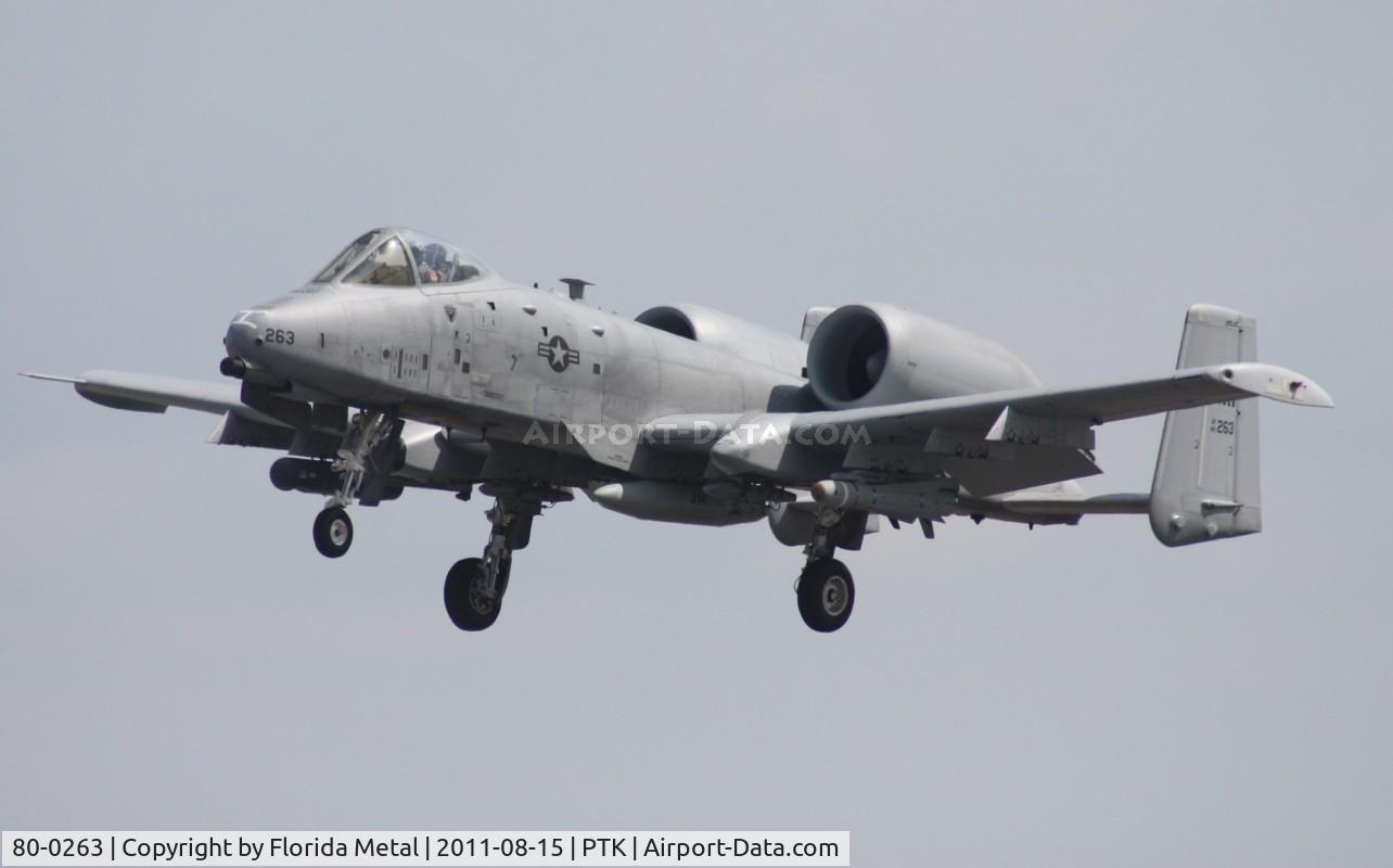 80-0263, 1980 Fairchild Republic A-10C Thunderbolt II C/N A10-0613, A-10A
