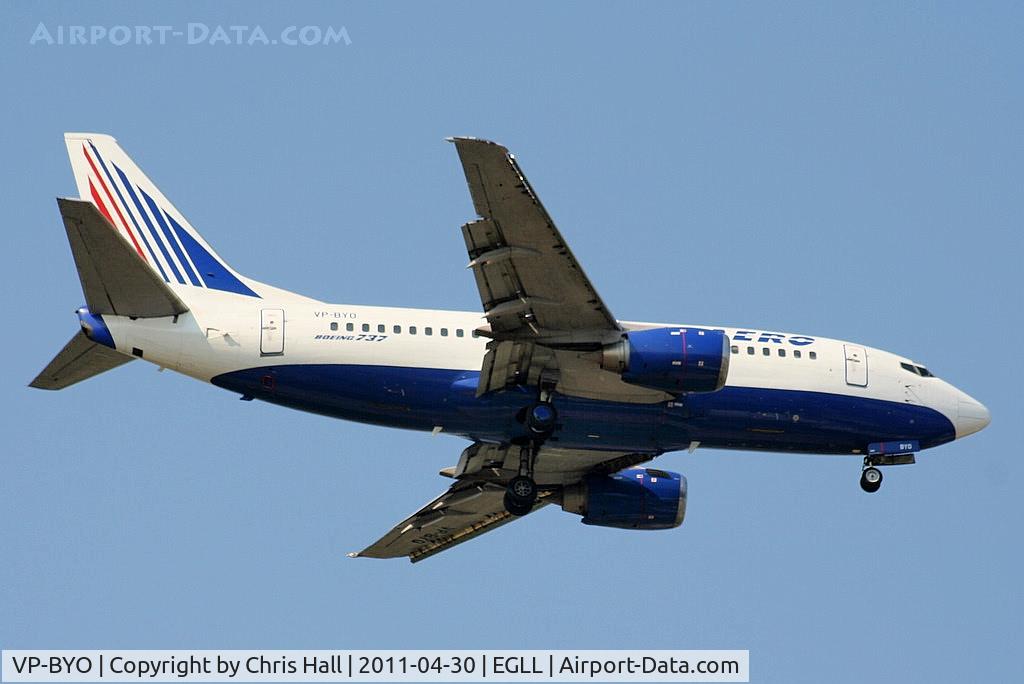 VP-BYO, 1998 Boeing 737-524 C/N 28922, Transaero Airlines