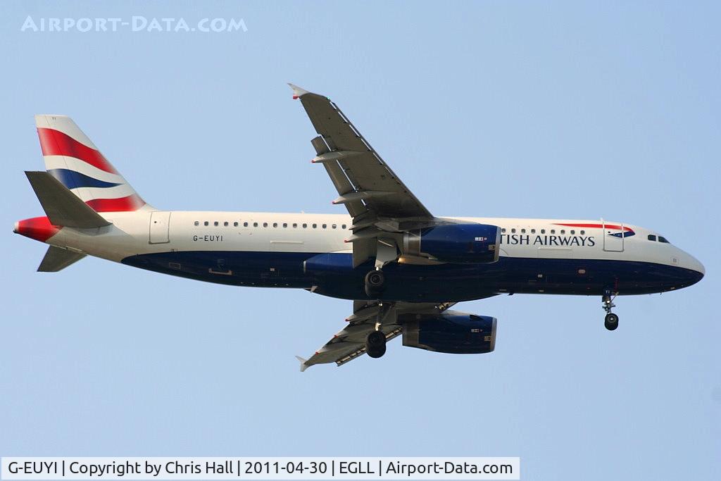 G-EUYI, 2010 Airbus A320-232 C/N 4306, British Airways