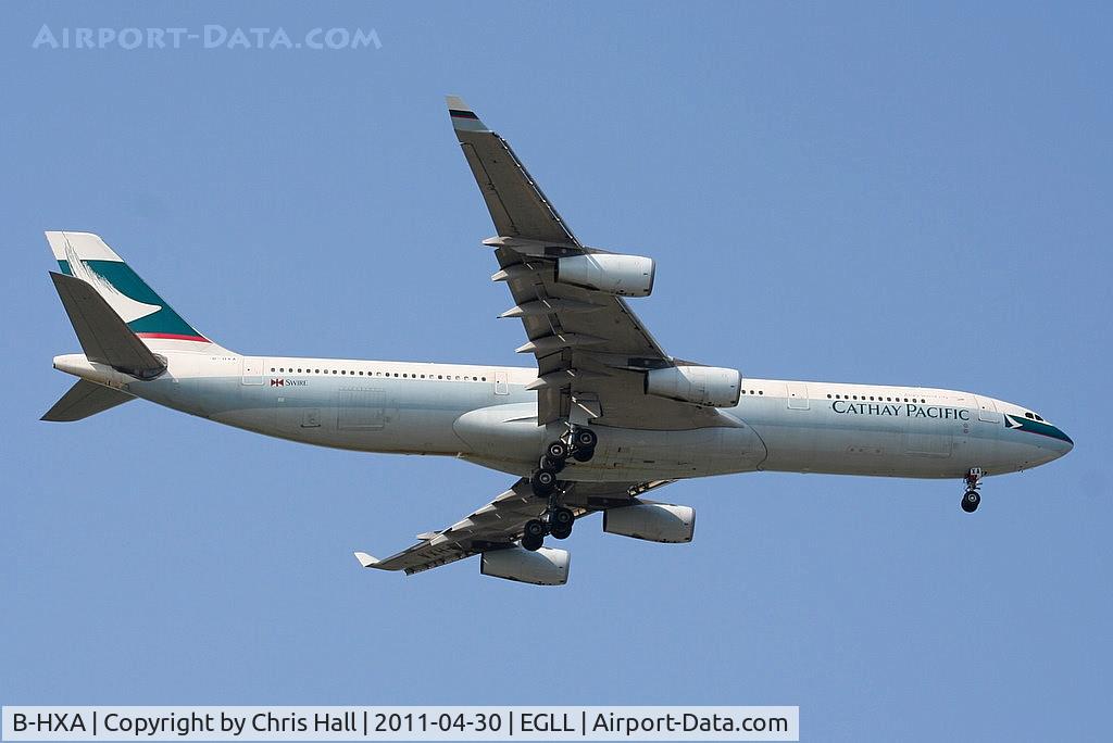 B-HXA, 1996 Airbus A340-313 C/N 136, Cathay Pacific Airways
