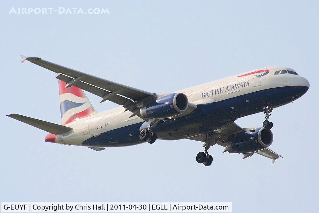 G-EUYF, 2010 Airbus A320-232 C/N 4185, British Airways