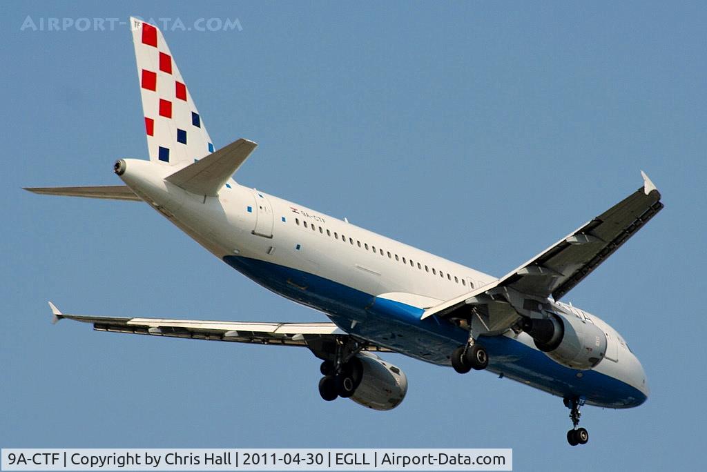 9A-CTF, 1991 Airbus A320-211 C/N 258, Croatia Airlines