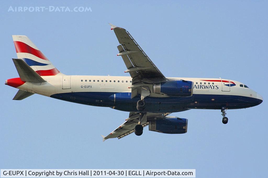 G-EUPX, 2001 Airbus A319-131 C/N 1445, British Airways