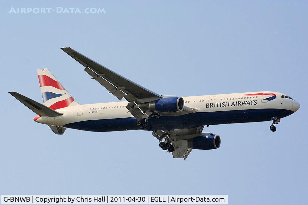 G-BNWB, 1989 Boeing 767-336 C/N 24334, British Airways