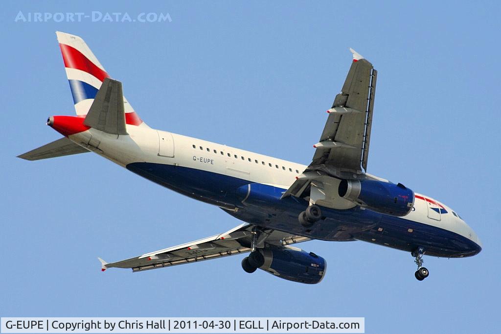 G-EUPE, 2000 Airbus A319-131 C/N 1193, British Airways