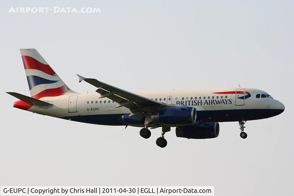G-EUPC, 1999 Airbus A319-131 C/N 1118, British Airways