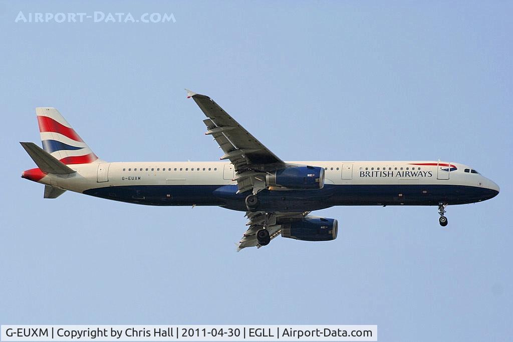 G-EUXM, 2007 Airbus A321-231 C/N 3290, British Airways