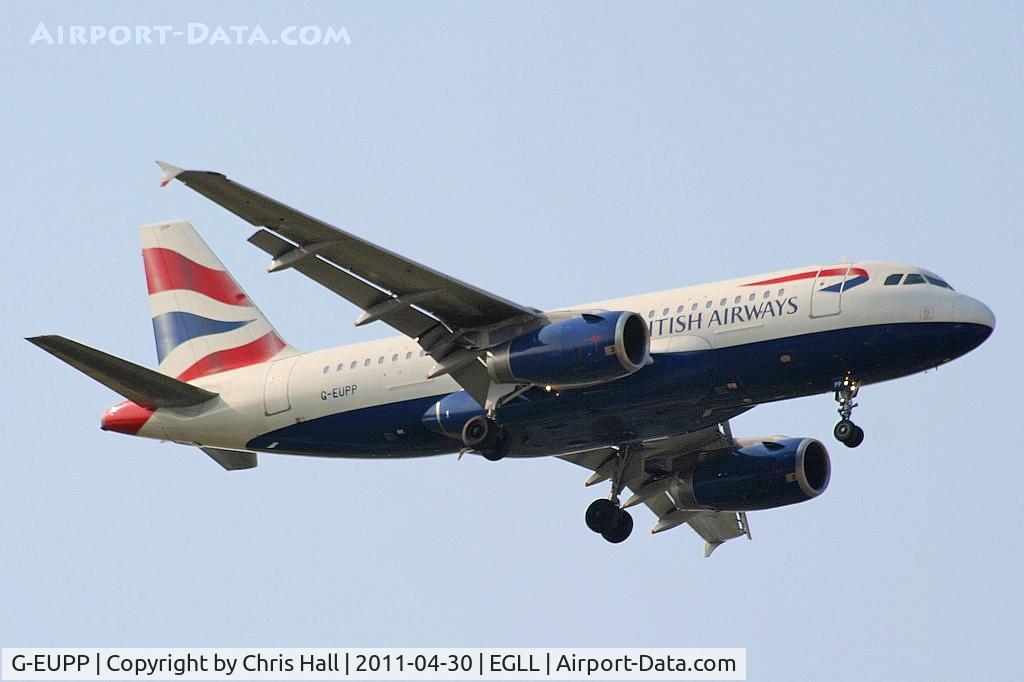 G-EUPP, 2000 Airbus A319-131 C/N 1295, British Airways