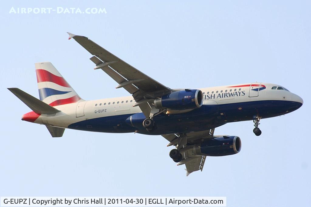 G-EUPZ, 2001 Airbus A319-131 C/N 1510, British Airways