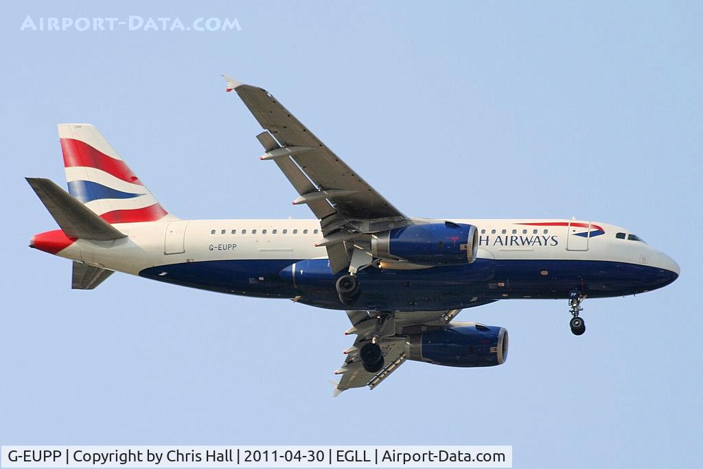 G-EUPP, 2000 Airbus A319-131 C/N 1295, British Airways