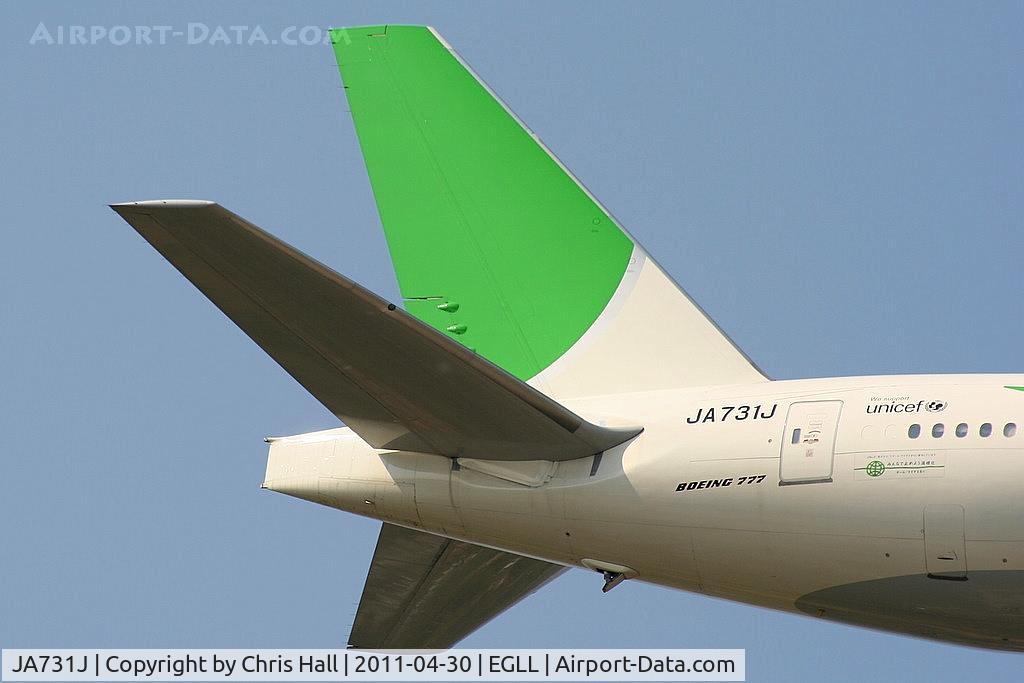 JA731J, 2003 Boeing 777-346/ER C/N 32431, Japan Airlines Sky Eco livery