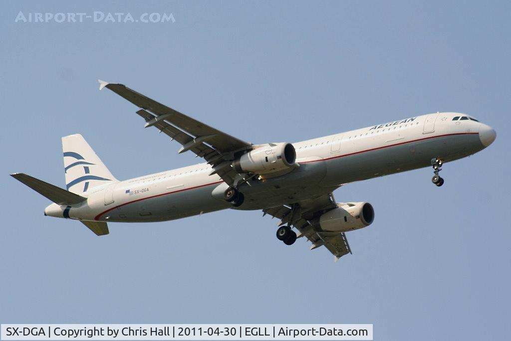 SX-DGA, 2009 Airbus A321-231 C/N 3878, Aegean Airlines