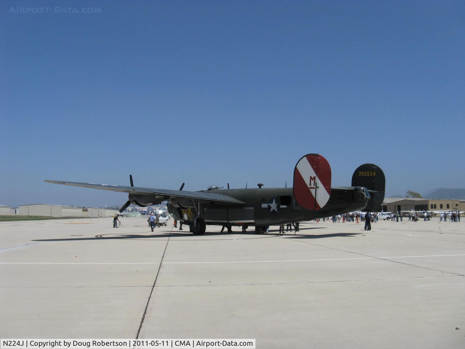 N224J, 1944 Consolidated B-24J-85-CF Liberator C/N 1347 (44-44052), 1944 Consolidated B-24J LIBERATOR 'Witchcraft', four Turbocharged P&W R-1830-65 Twin Wasp 1,200 Hp each