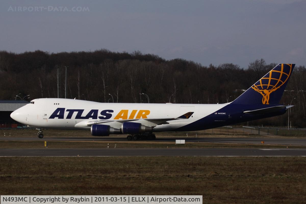 N493MC, 1998 Boeing 747-47UF C/N 29254, 1st visit after a longer period of absence at LUX