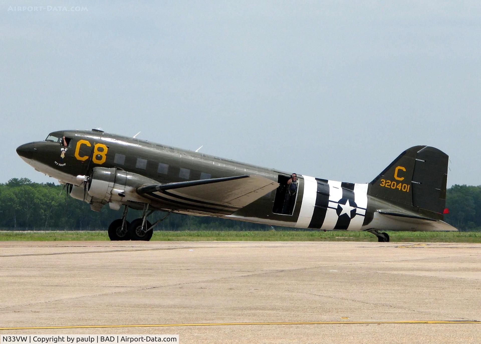 N33VW, 1943 Douglas DC3C-S1C3G (C-47A) C/N 20401, Barksdale Air Force Base 2011