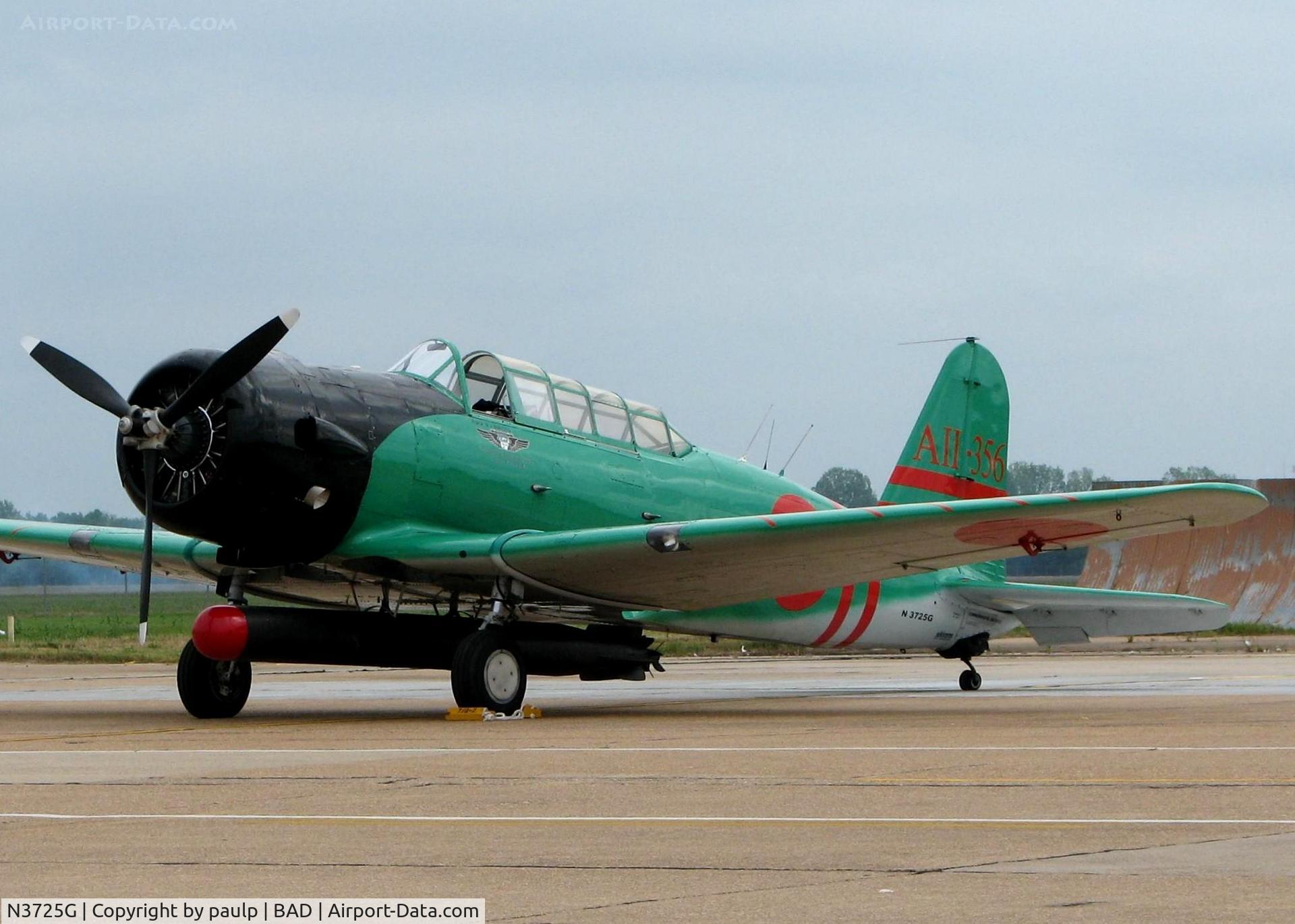 N3725G, 1944 North American SNJ-5 Texan Texan C/N 84875, Barksdale Air Force Base 2011