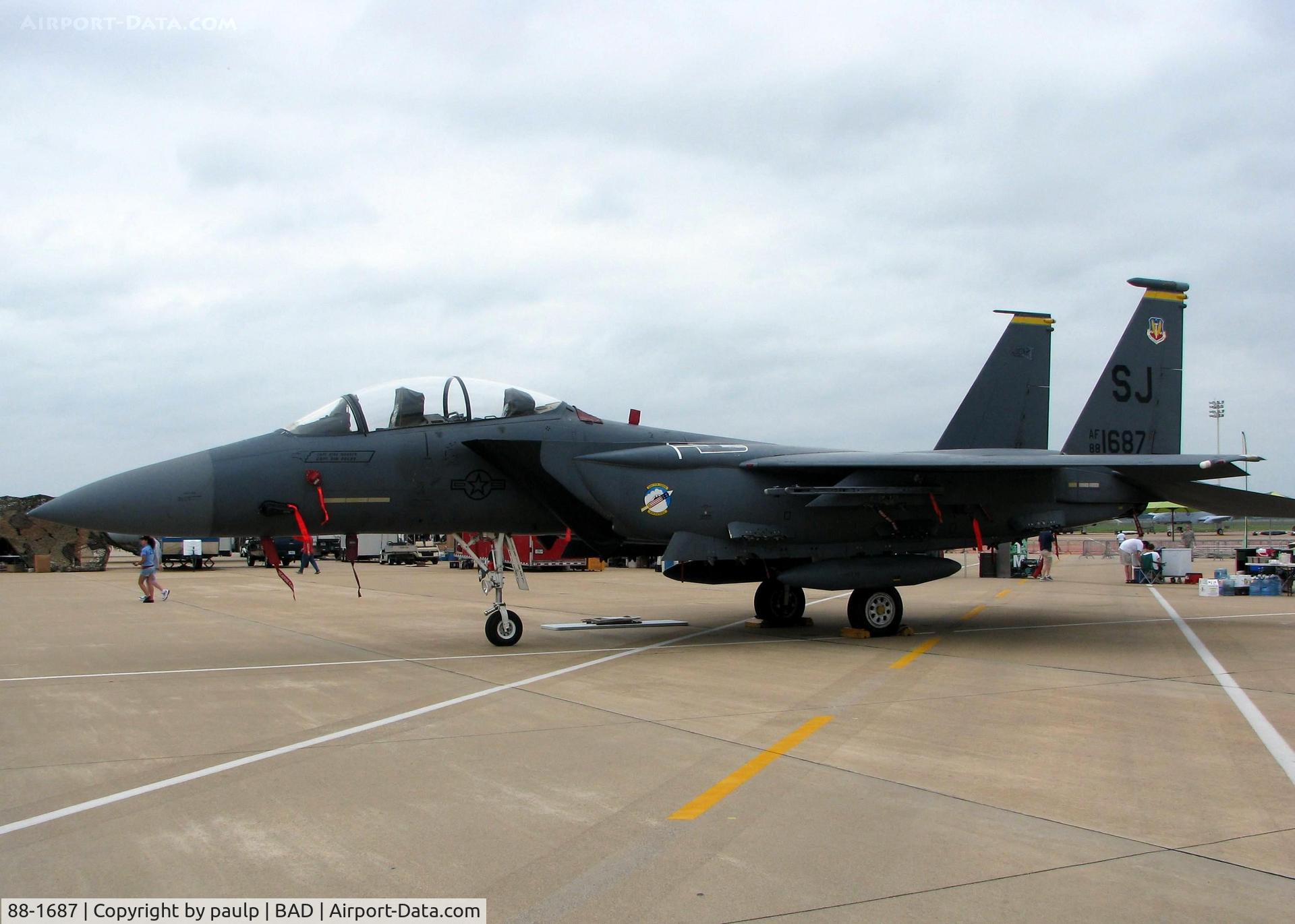 88-1687, 1988 McDonnell Douglas F-15E Strike Eagle C/N 1096/E071, Barksdale Air Force Base 2011