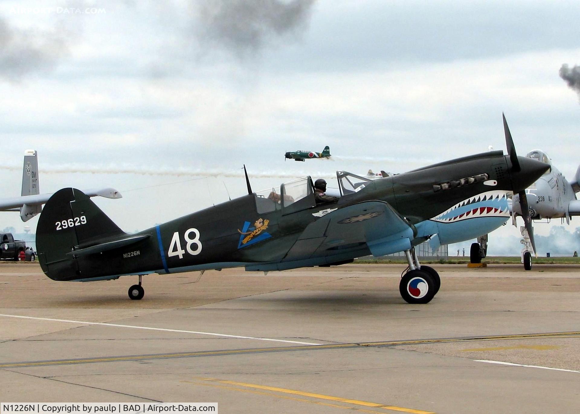 N1226N, Curtiss P-40N Warhawk C/N 29629, Barksdale Air Force Base 2011