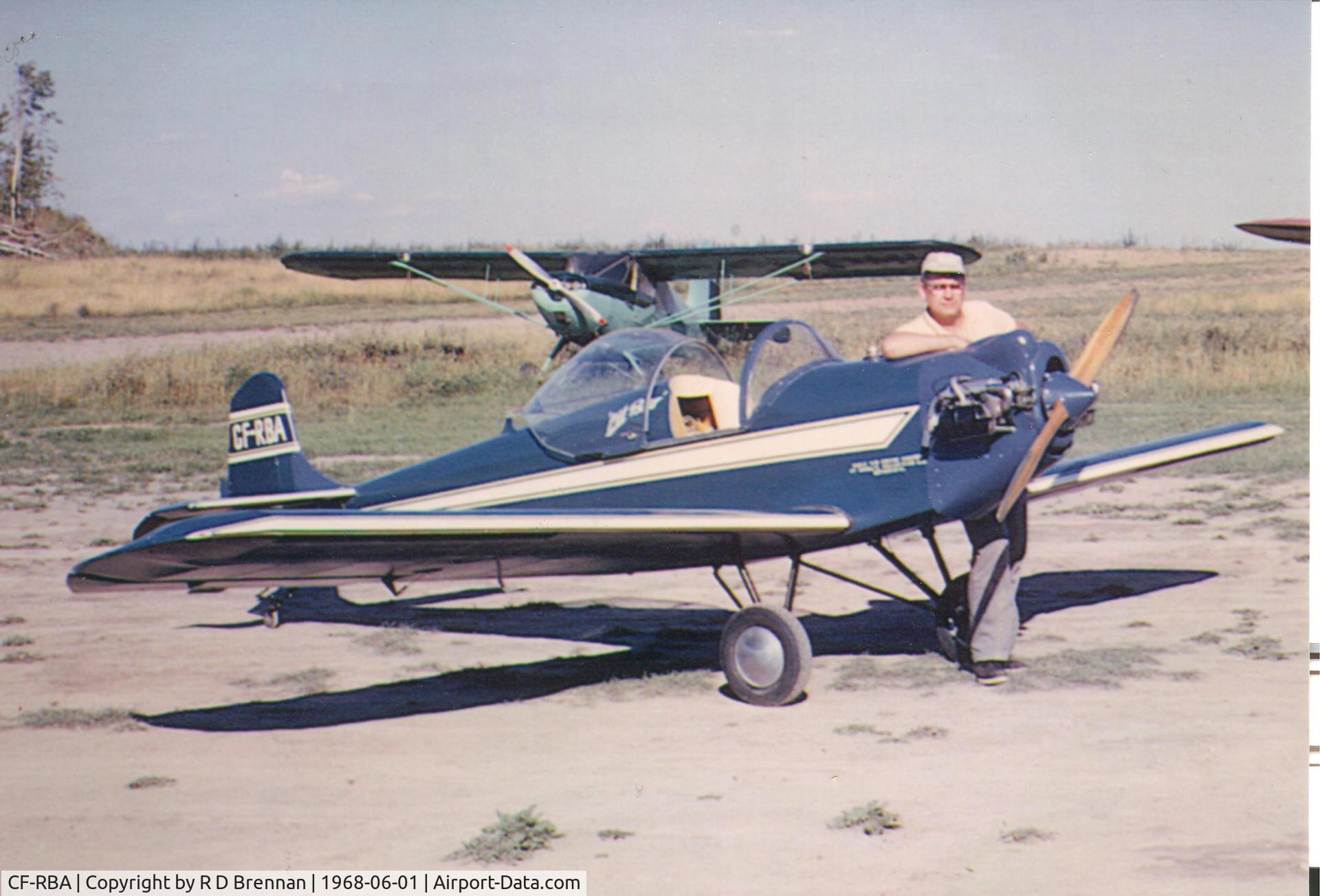 CF-RBA, 1958 R B Brennan Turbulant C/N 1, Turbulent at big lake aerodrome (no longer in existence
