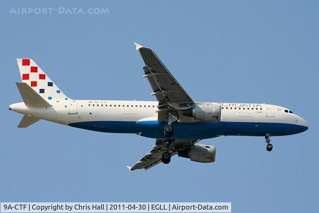 9A-CTF, 1991 Airbus A320-211 C/N 258, Croatia Airlines