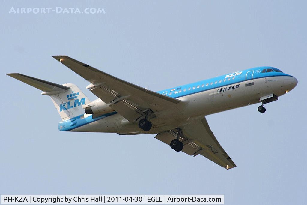 PH-KZA, 1996 Fokker 70 (F-28-070) C/N 11567, KLM CityHopper