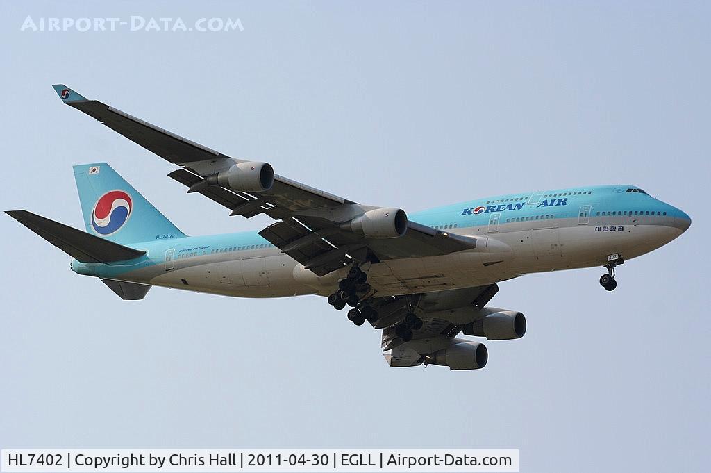 HL7402, 1998 Boeing 747-4B5 C/N 26407, Korean Air