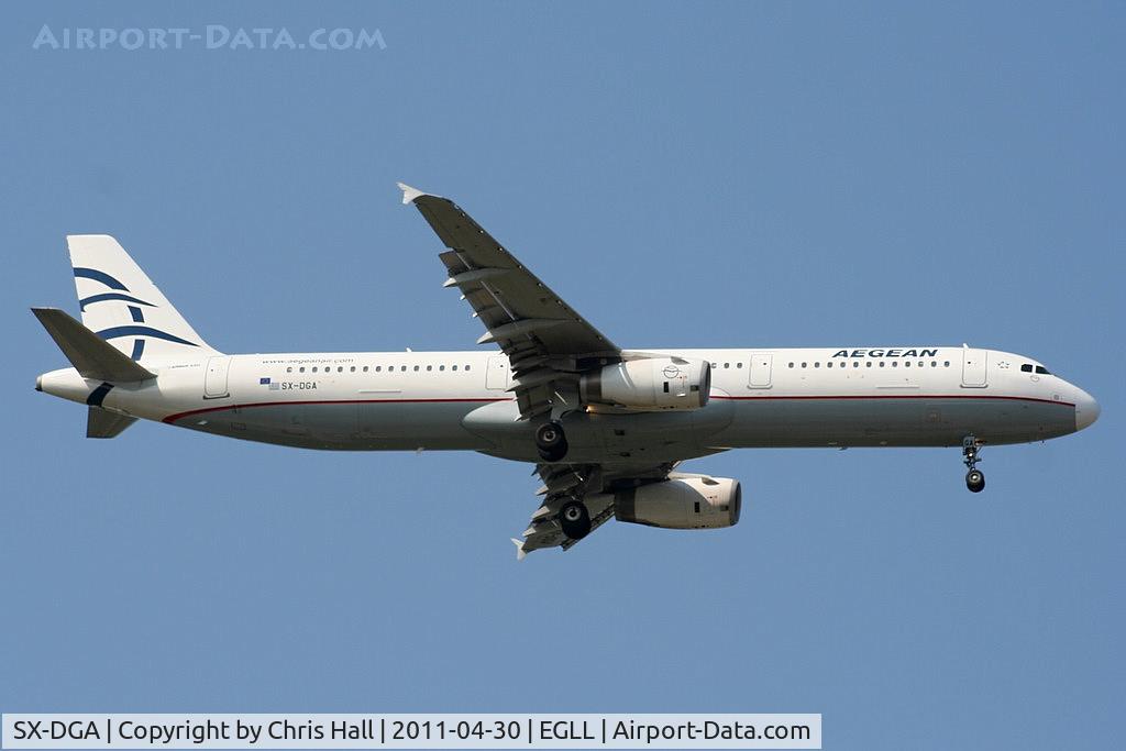 SX-DGA, 2009 Airbus A321-231 C/N 3878, Aegean Airlines