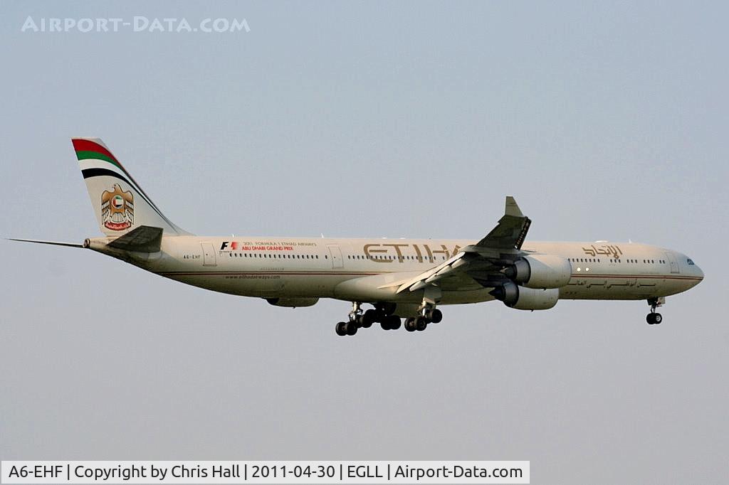 A6-EHF, 2007 Airbus A340-642X C/N 837, Etihad Airways