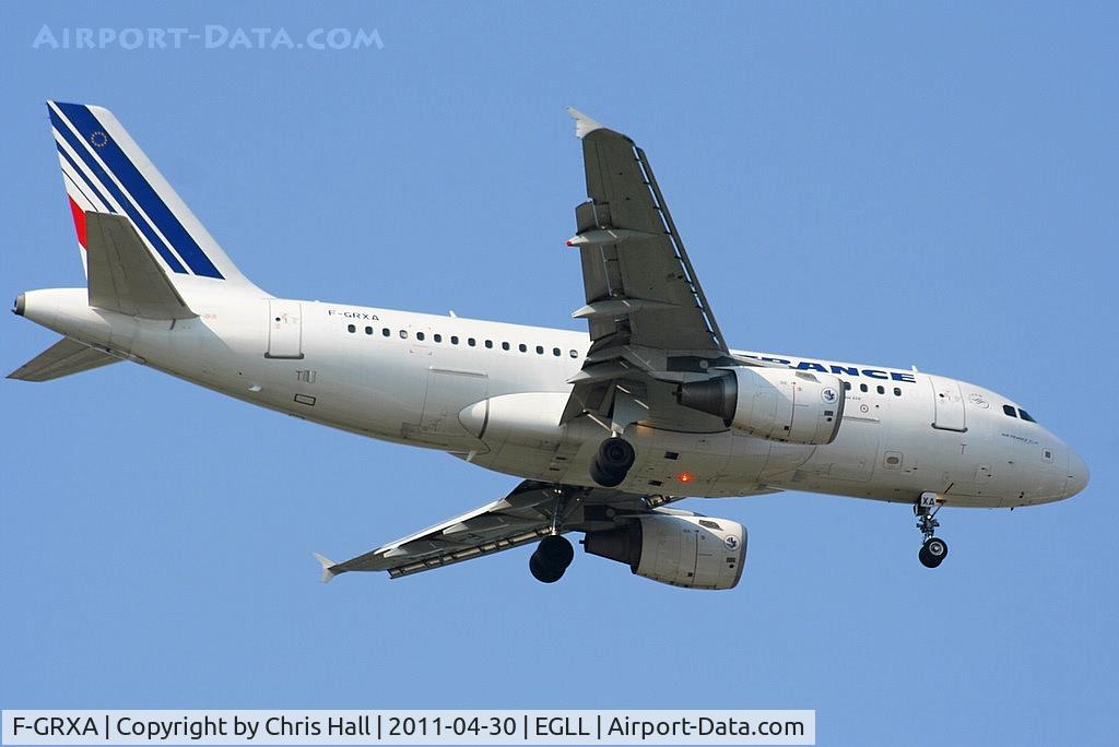 F-GRXA, 2001 Airbus A319-111 C/N 1640, Air France