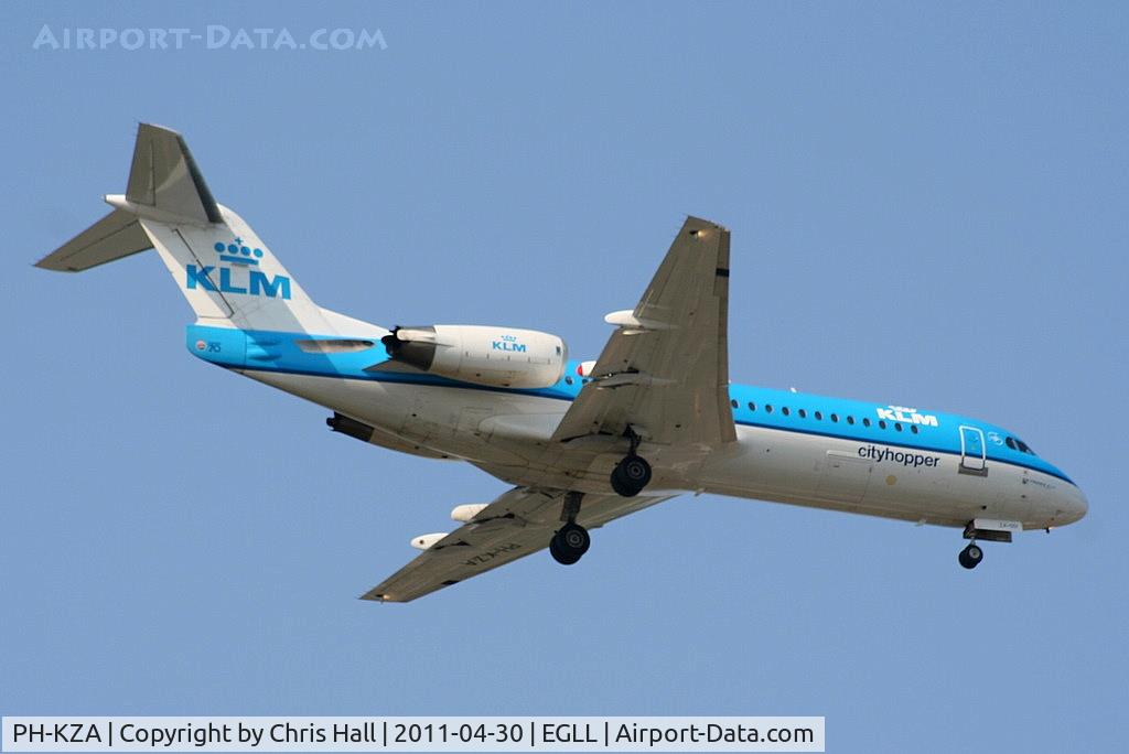 PH-KZA, 1996 Fokker 70 (F-28-070) C/N 11567, KLM CityHopper