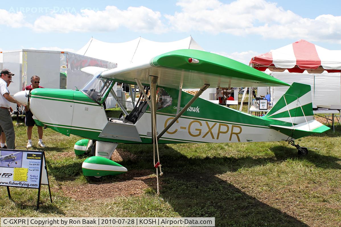 C-GXPR, 1996 Fisher Dakota Hawk C/N DH-05, On static display at EAA Airventure 2010.