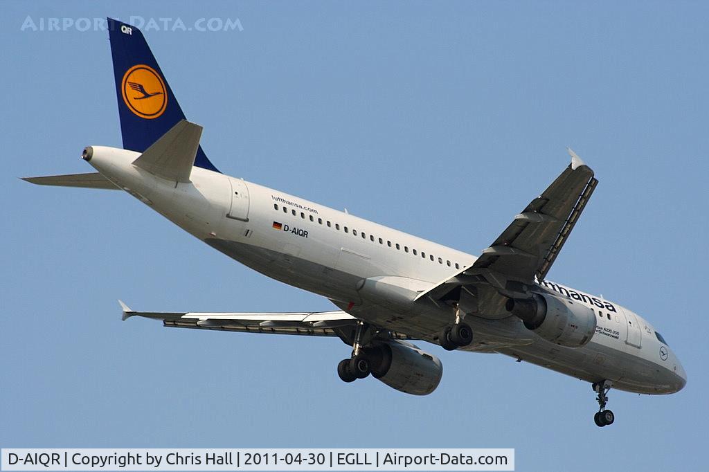 D-AIQR, 1992 Airbus A320-211 C/N 382, Lufthansa