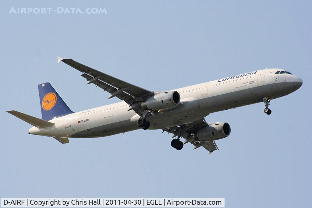 D-AIRF, 1994 Airbus A321-131 C/N 0493, Lufthansa