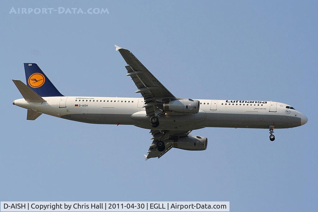 D-AISH, 2007 Airbus A321-231 C/N 3265, Lufthansa