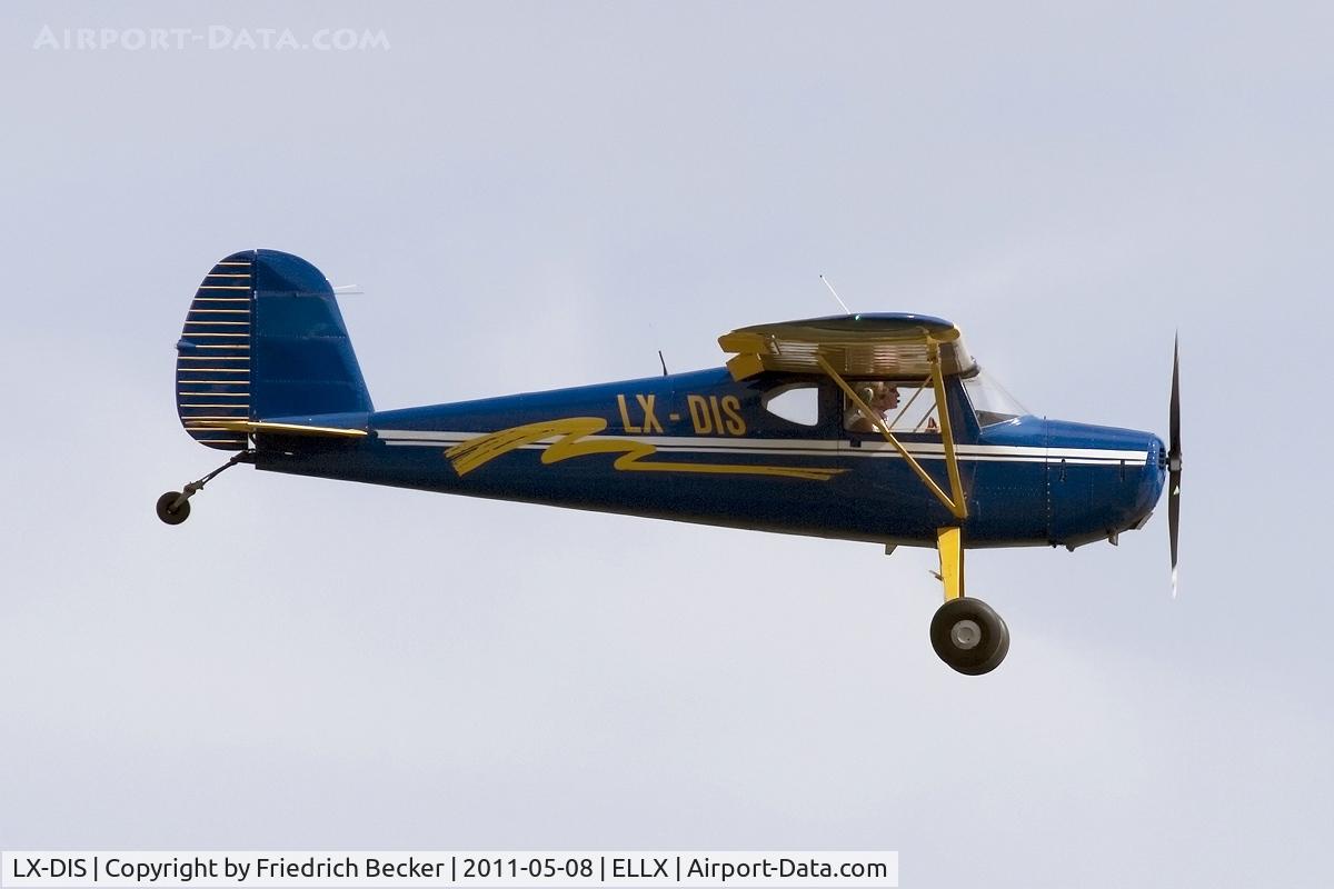 LX-DIS, 1947 Cessna 140 C/N 12409, on final RW24