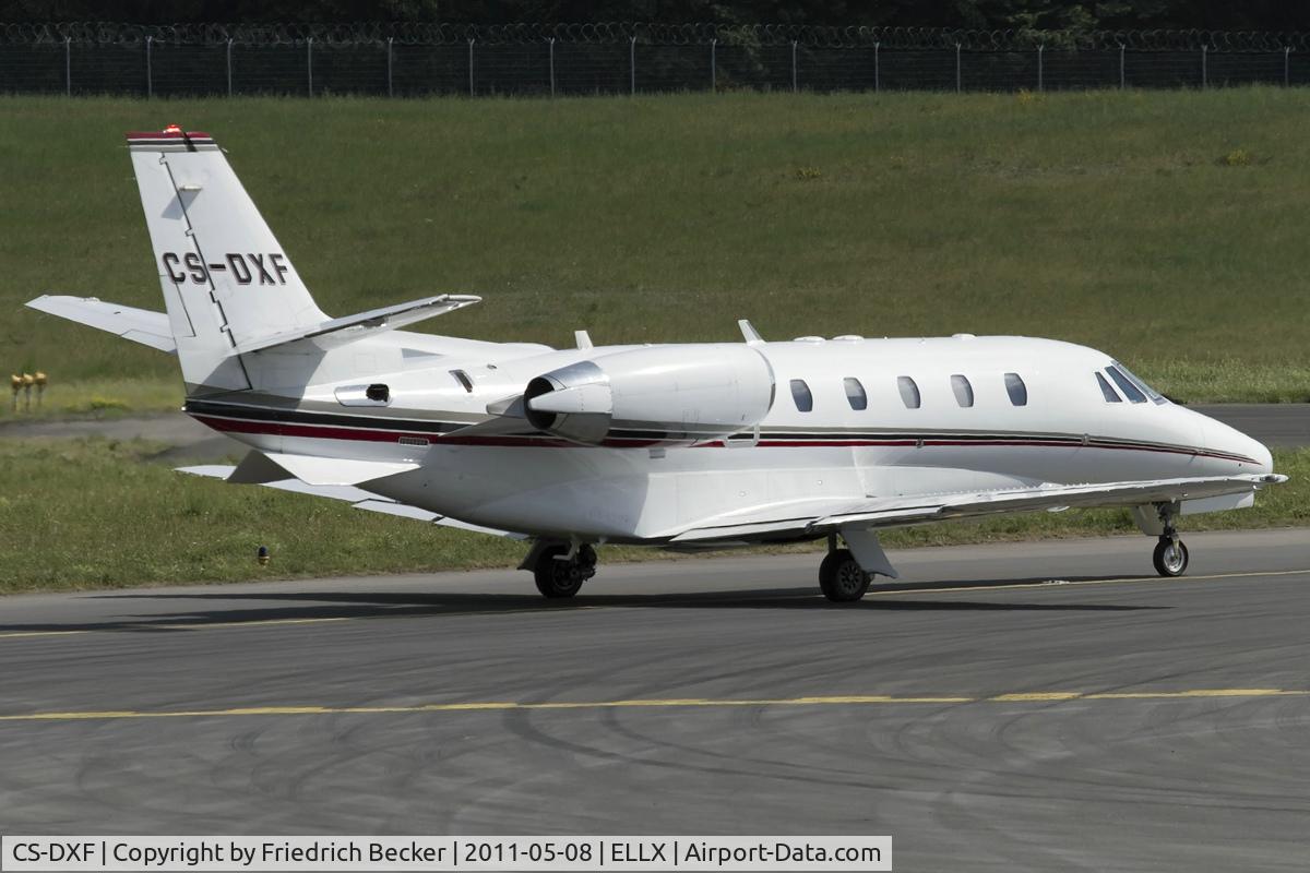 CS-DXF, 2005 Cessna 560XL Citation XLS C/N 560-5586, holding point RW24