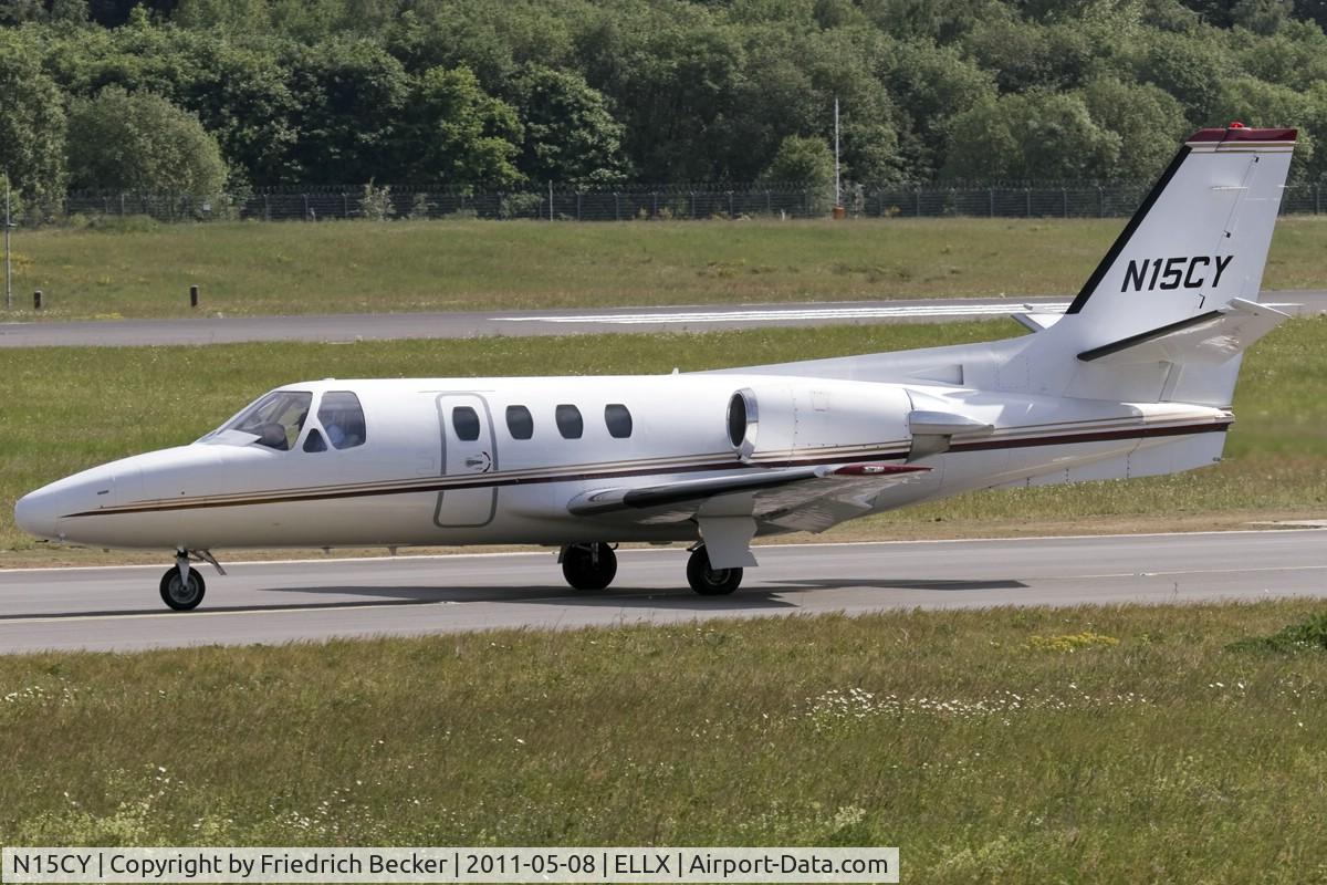 N15CY, 1980 Cessna 501 Citation I/SP C/N 501-0152, taxying to the active