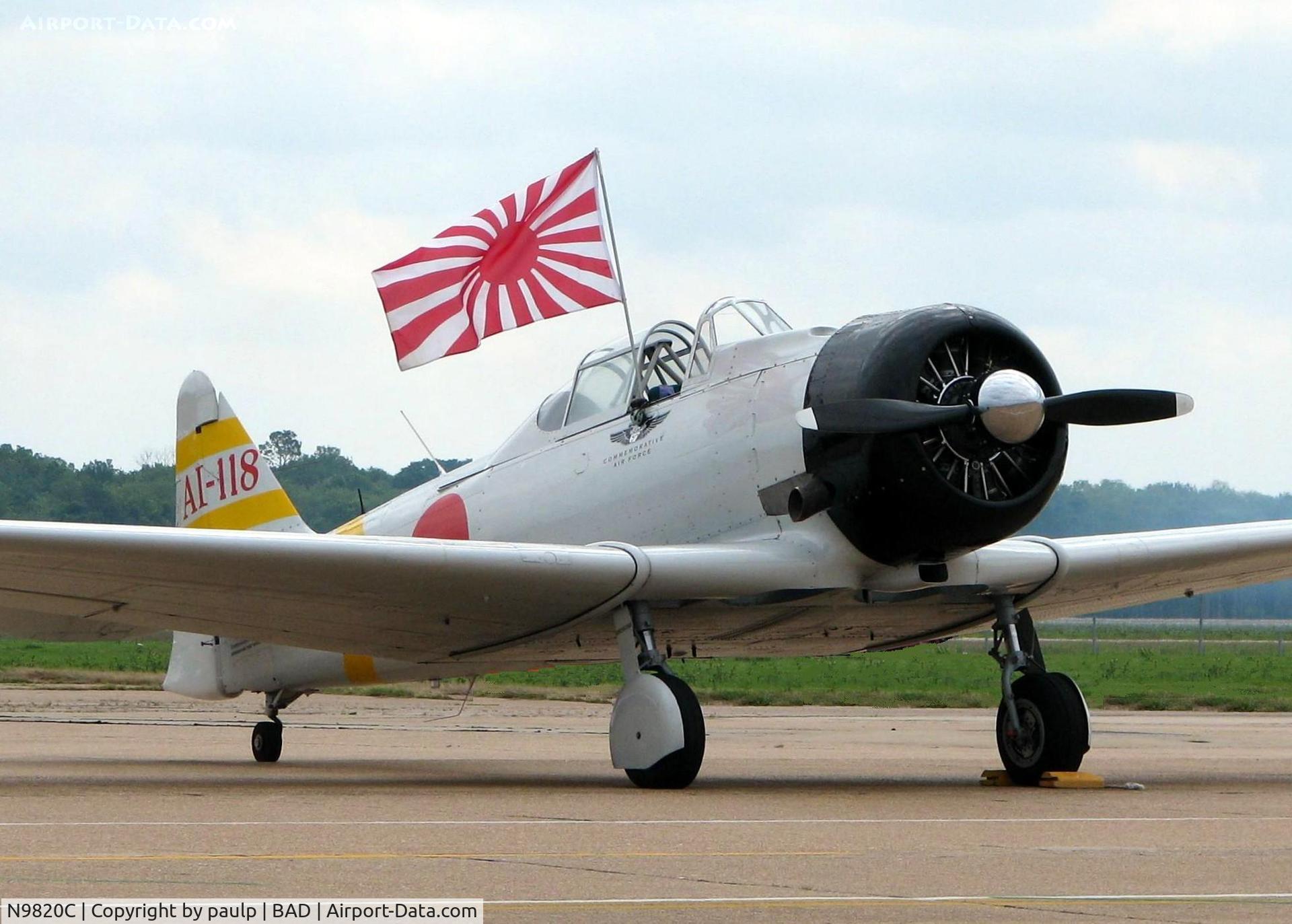 N9820C, 1945 North American SNJ-6 Texan C/N 121-43036, Barksdale Air Force Base 2011