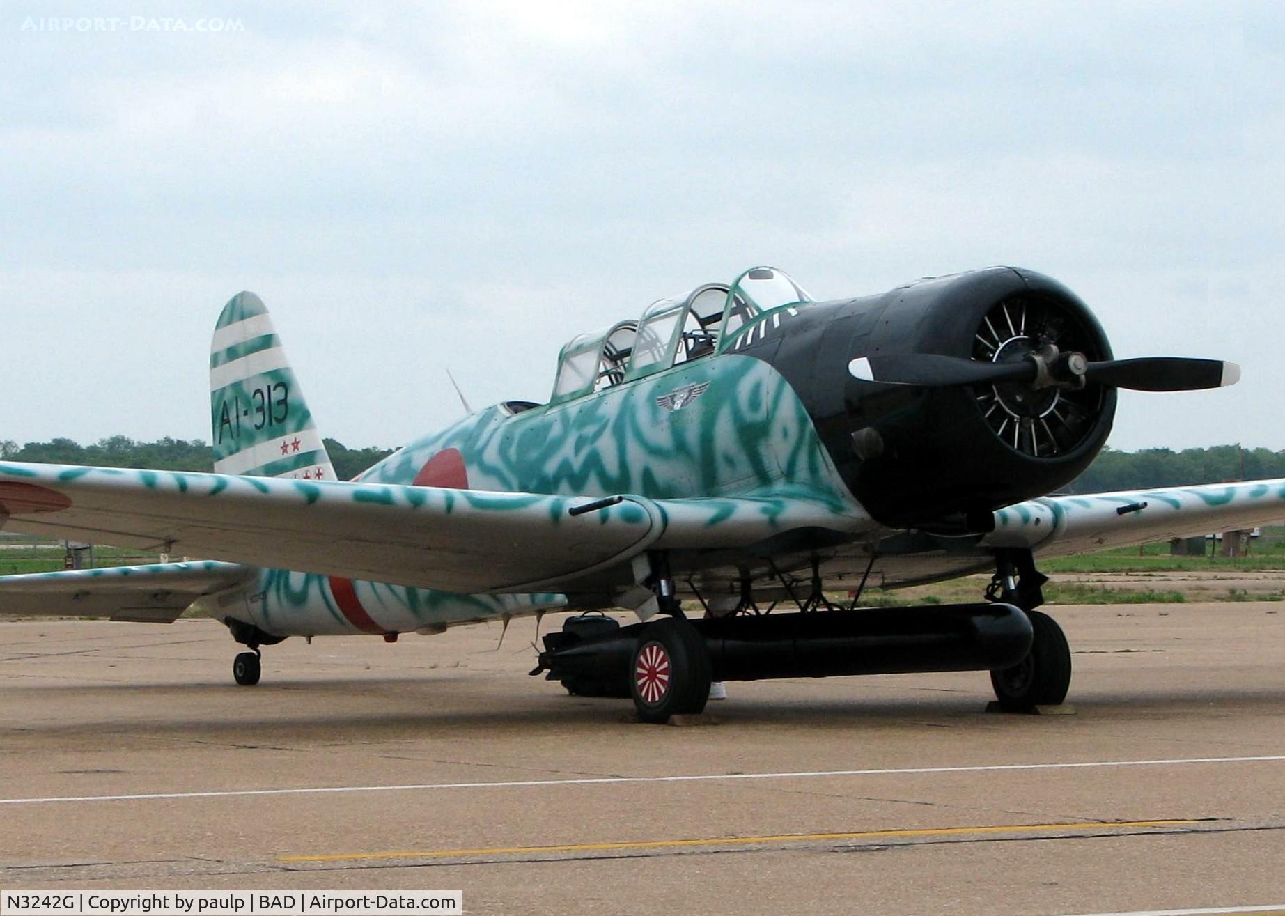 N3242G, 1945 North American AT-6D Texan C/N 43766, Barksdale Air Force Base 2011
