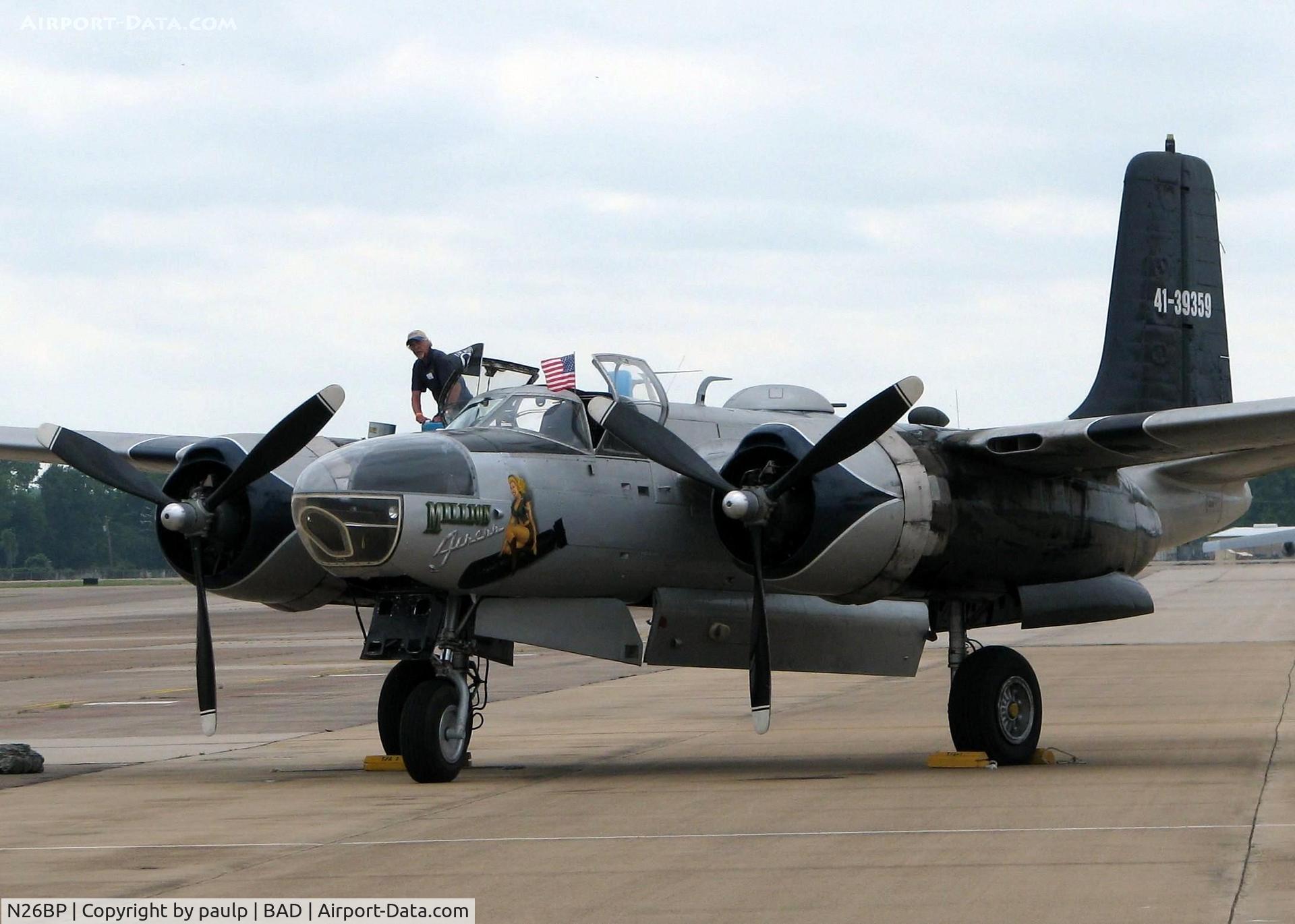 N26BP, 1944 Douglas A-26B Invader Invader C/N 7072, Barksdale Air Force Base 2011