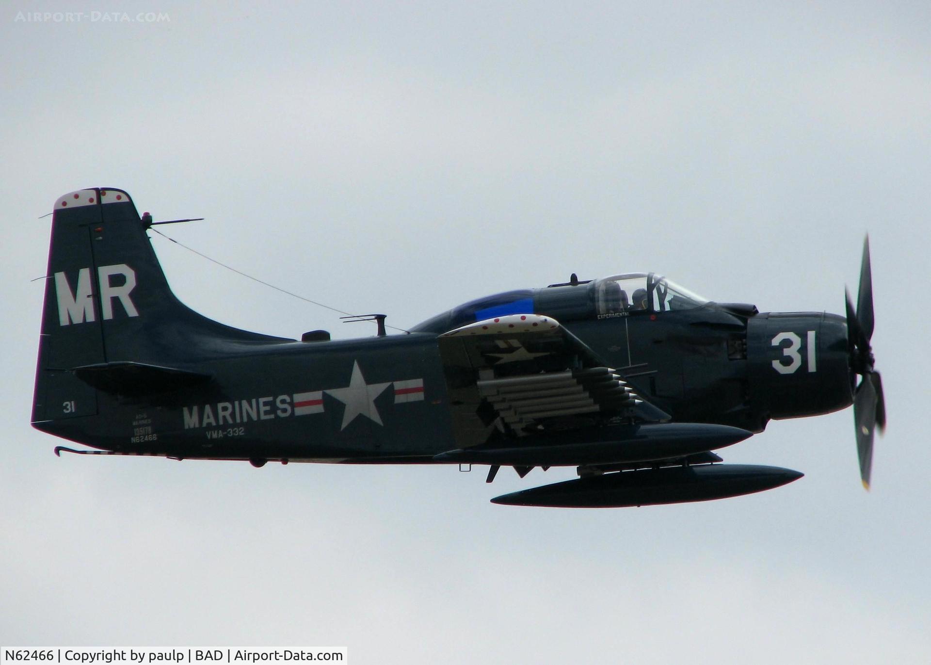 N62466, 1955 Douglas EA-1E Skyraider C/N 10255 (135178), Barksdale Air Force Base 2011