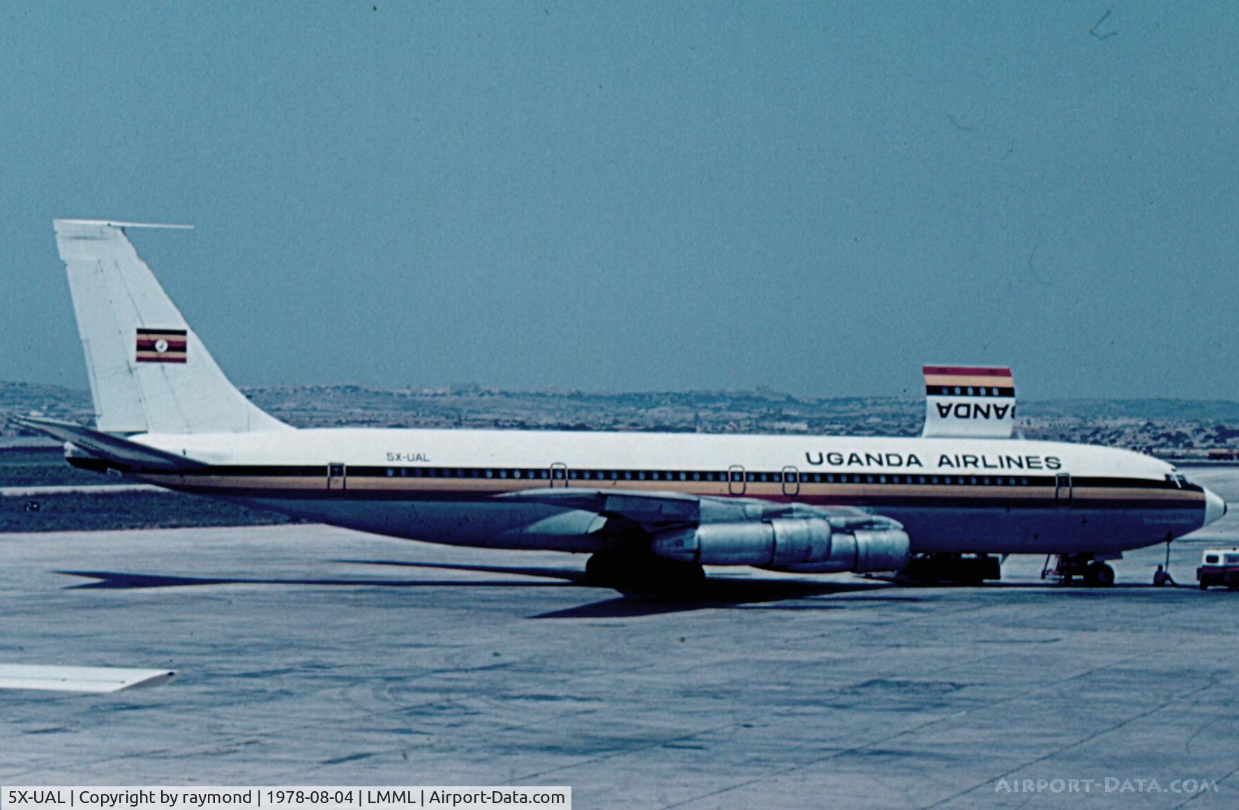 5X-UAL, 1963 Boeing 707-321C C/N 18580, B707 5X-UAL Uganda Airlines