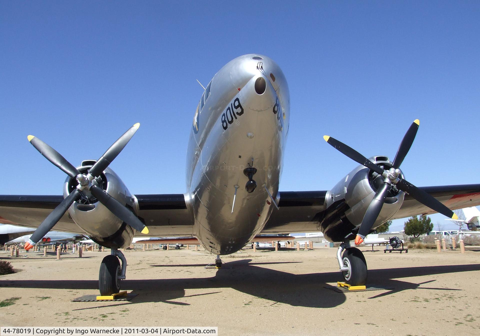 44-78019, 1945 Curtiss C-46D-15-CU Commando C/N 33415, Curtiss C-46D Commando at the Joe Davies Heritage Airpark, Palmdale CA