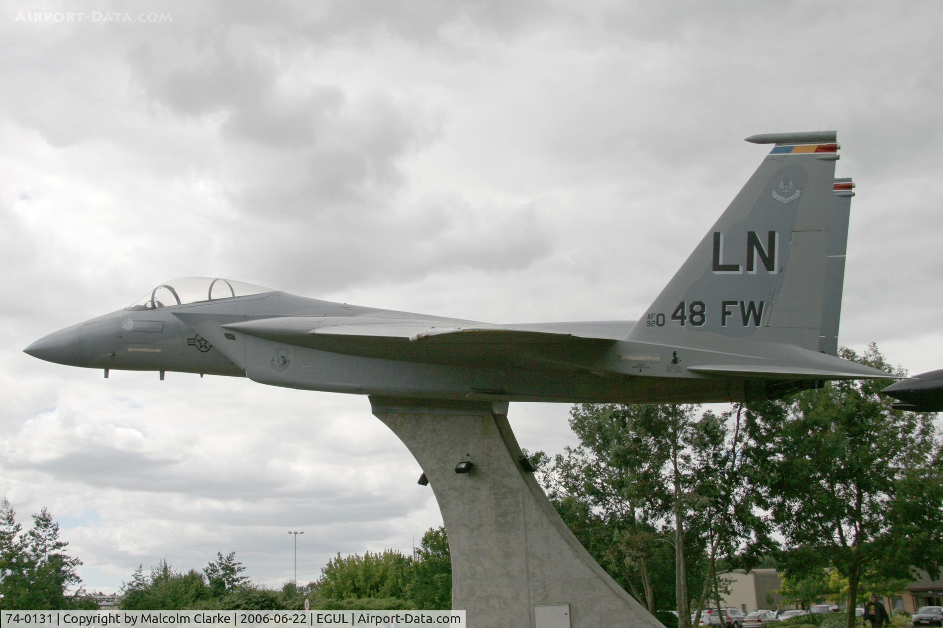 74-0131, 1974 McDonnell Douglas F-15A Eagle C/N 0107/A092, McDonnell Douglas F-15C Eagle at RAF Lakenheath in 2006.
