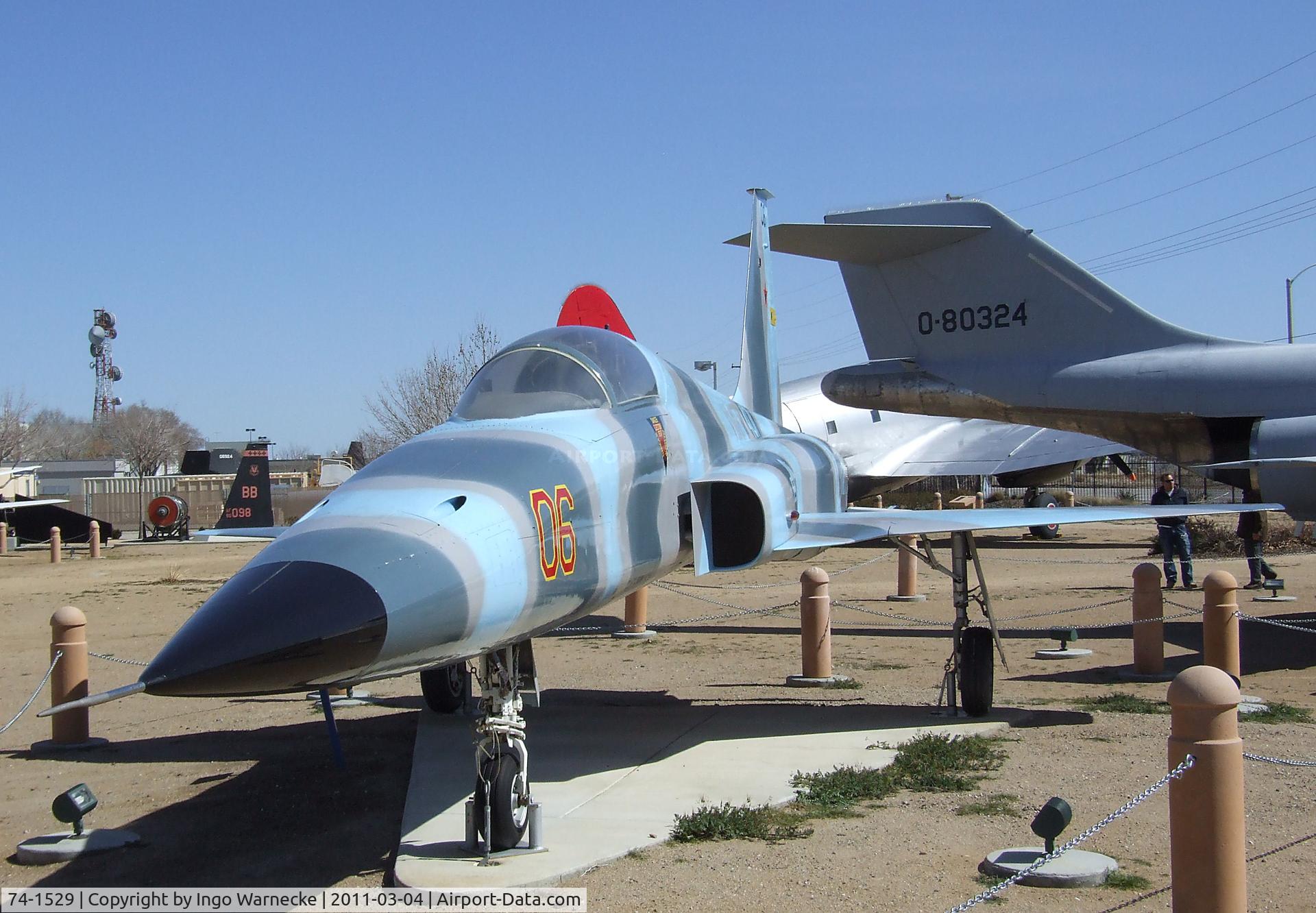 74-1529, 1974 Northrop F-5E Tiger II C/N R.1187, Northrop F-5E Tiger II at the Joe Davies Heritage Airpark, Palmdale CA