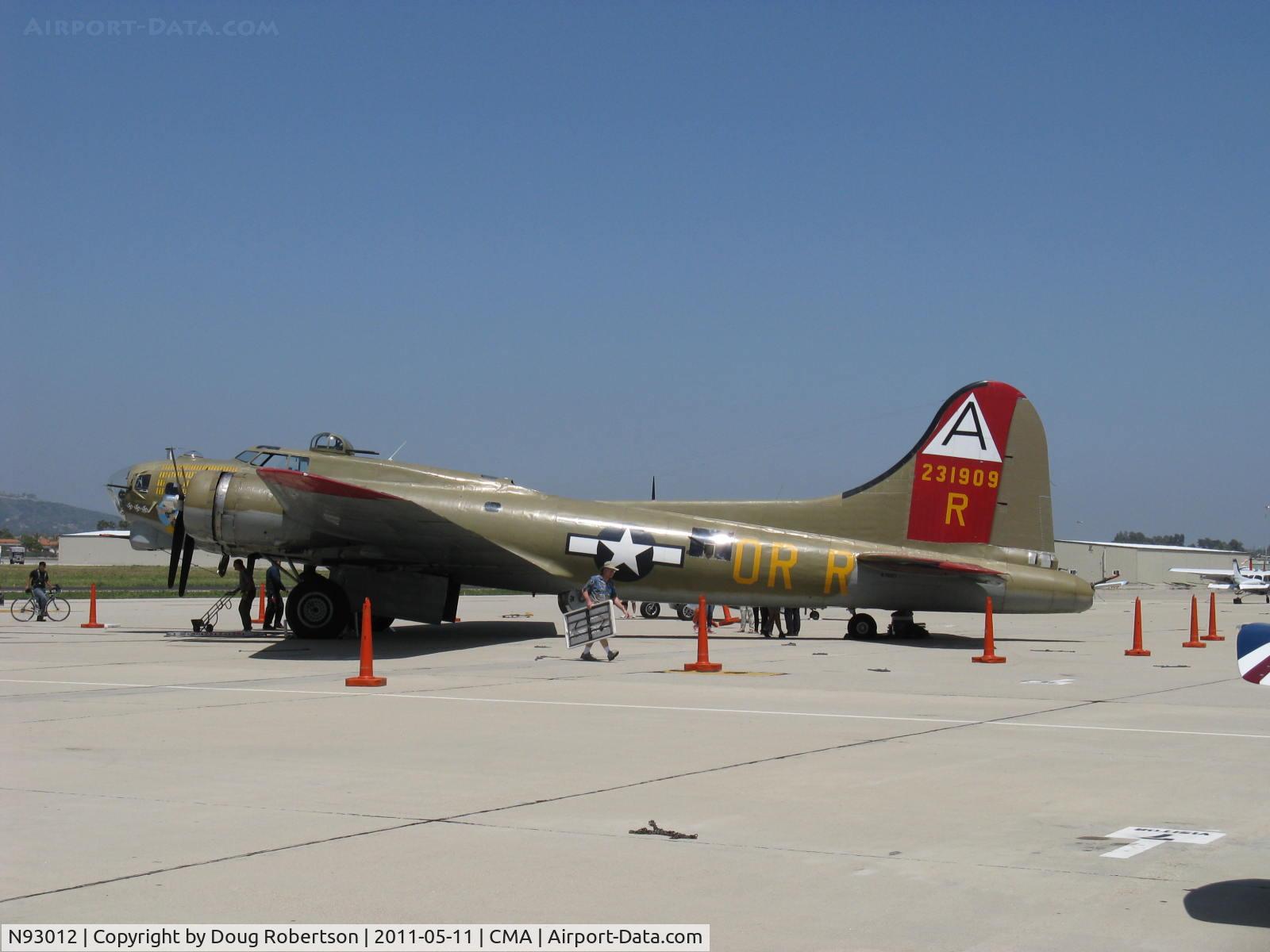 N93012, 1944 Boeing B-17G-30-BO Flying Fortress C/N 32264, 1944 Boeing B-17G FLYING FORTRESS 'Nine O Nine', four Turbocharged Wright Cyclone R-1820-97 1,200 Hp each, Limited/Experimental class