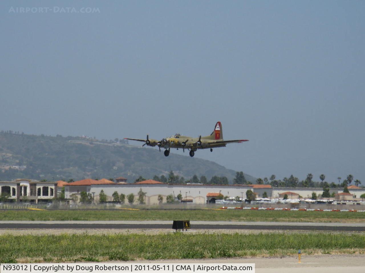 N93012, 1944 Boeing B-17G-30-BO Flying Fortress C/N 32264, 1944 Boeing B-17G FLYING FORTRESS 'Nine O Nine', four Turbocharged Wright Cyclone R-1820-97 1,200 Hp each, ONE of JUST ELEVEN B-17s STILL FLYING in the WORLD, on final Rwy 26