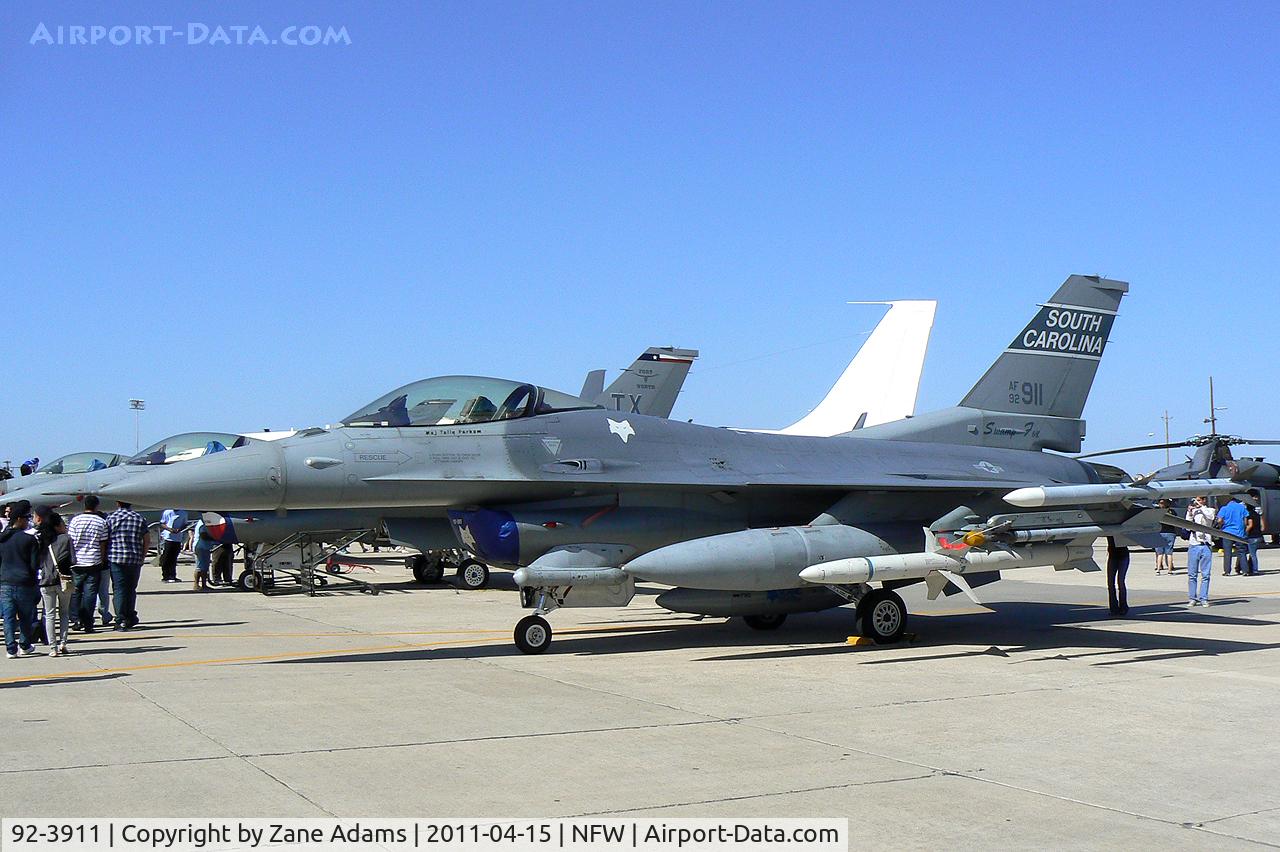 92-3911, 1992 Lockheed F-16C Fighting Falcon C/N CC-153, At the 2011 Air Power Expo - NAS Fort Worth