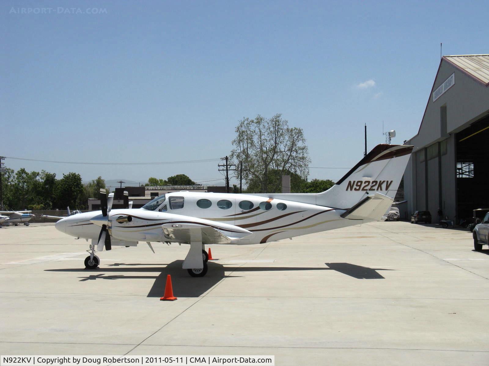 N922KV, 1981 Cessna 425 C/N 425-0052, 1981 Cessna 425 CORSAIR, two P&W(C)PT6A-60A Turboprops flat rated to 450 shp each, Pressurized cabin.