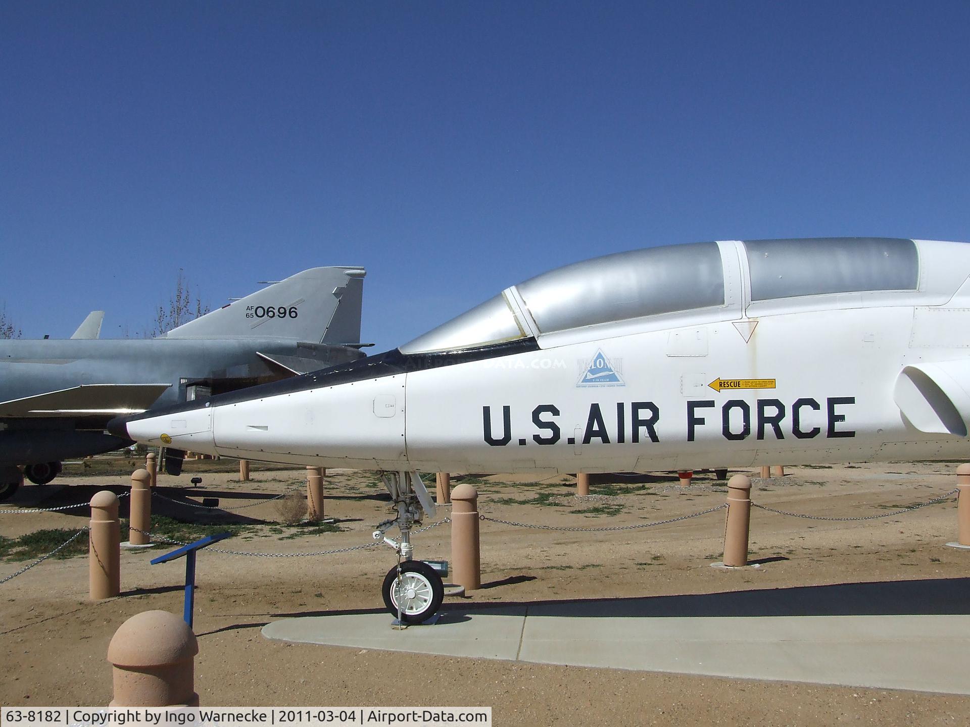 63-8182, 1963 Northrop T-38A-50-NO Talon C/N N.5529, Northrop T-38A Talon at the Joe Davies Heritage Airpark, Palmdale CA